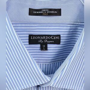 🇨🇦 Men’s Blue Striped Dress Shirt 👔
